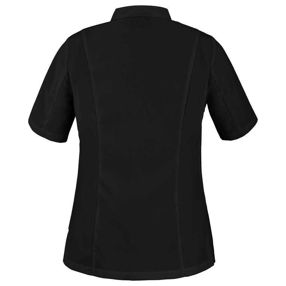 Prestige Damen Kochjacke CRISTAL kurzarm #PI nachhaltig Schwarz Gr. 40