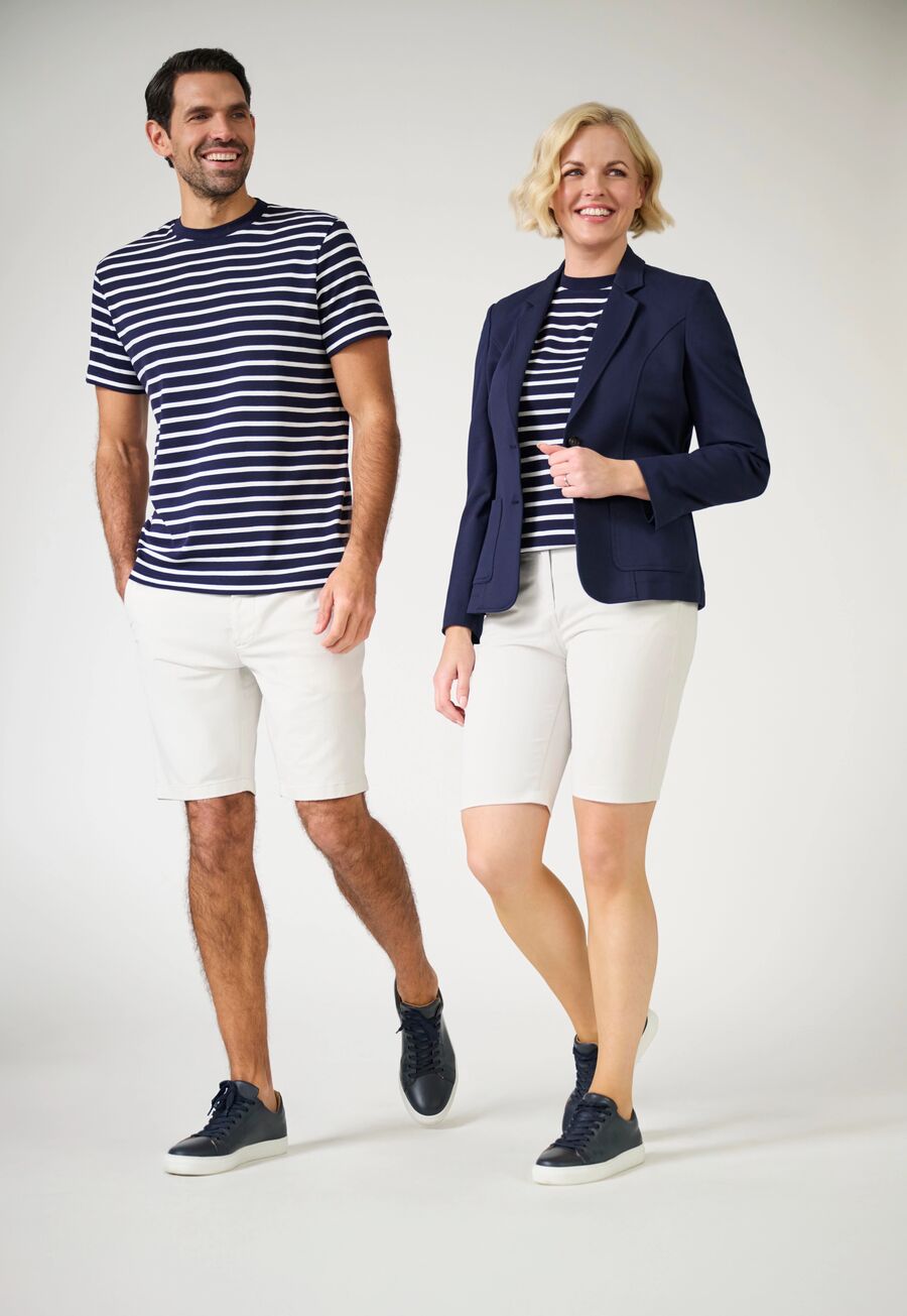 Damen Comfort Stretch-Chino-Shorts LIBERTY Navy Gr. 34