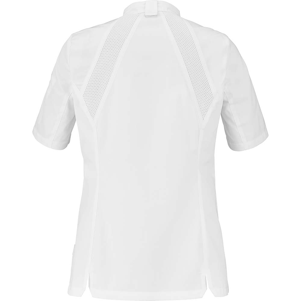 Essentials+ Damen Kochjacke MARJORAM kurzarm Weiß Gr. 3XL