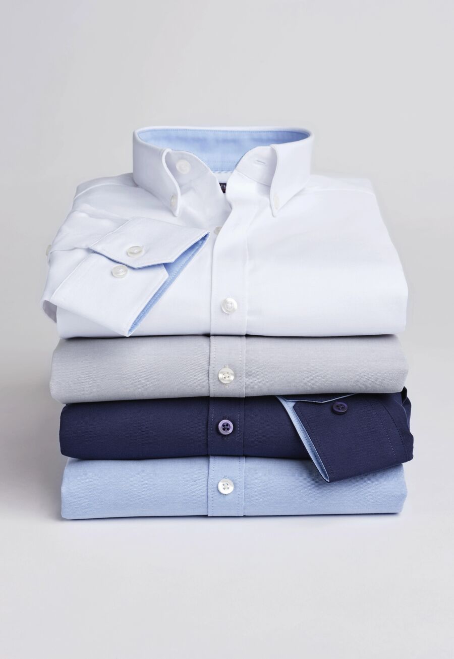 Herren Stretch-Hemd LAWRENCE Regular Fit nachhaltig Weiß Gr. 41 (L)