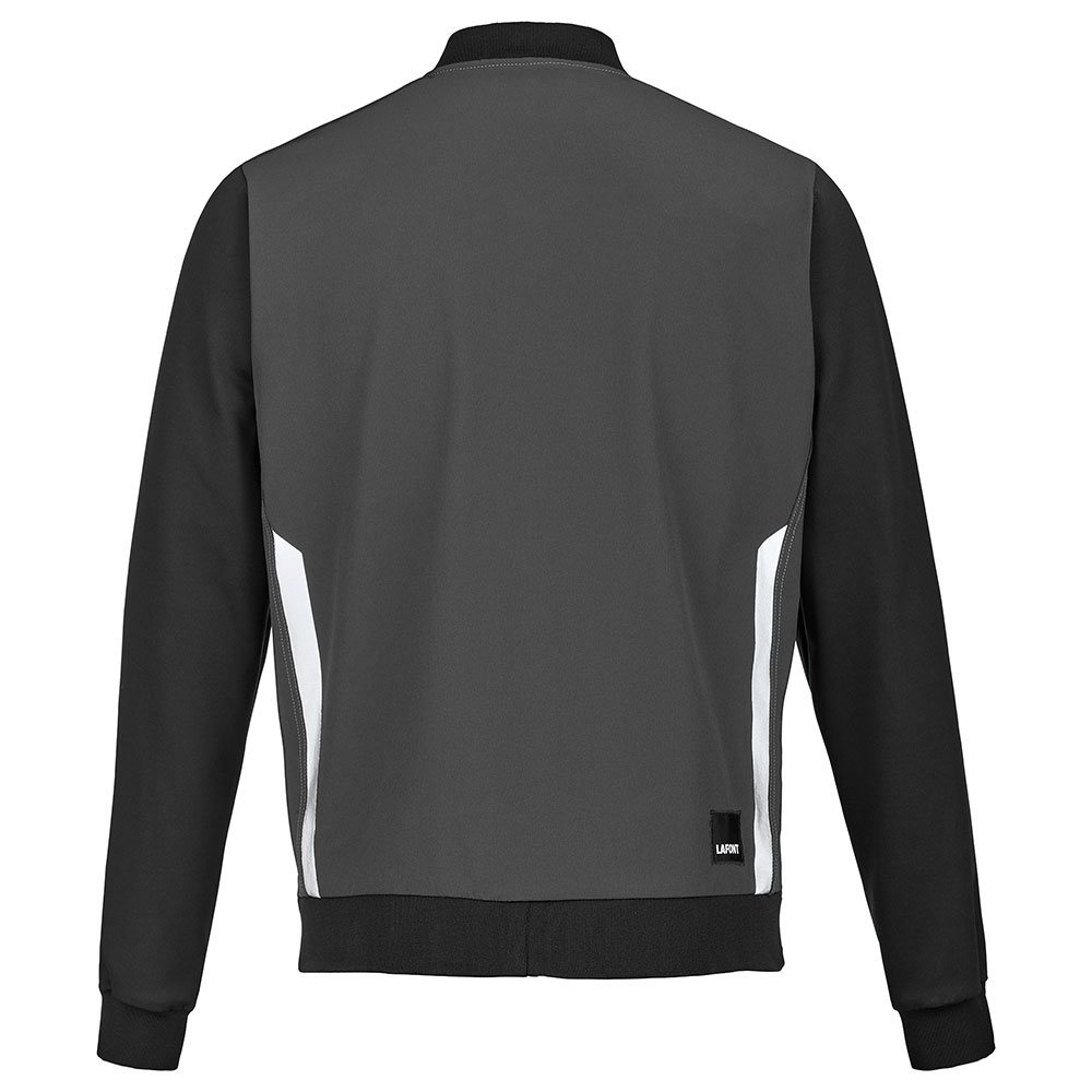 Essentials+ Unisex Bomber Jacke MOW #PI nachhaltig Dunkelgrau-Schwarz Gr. L