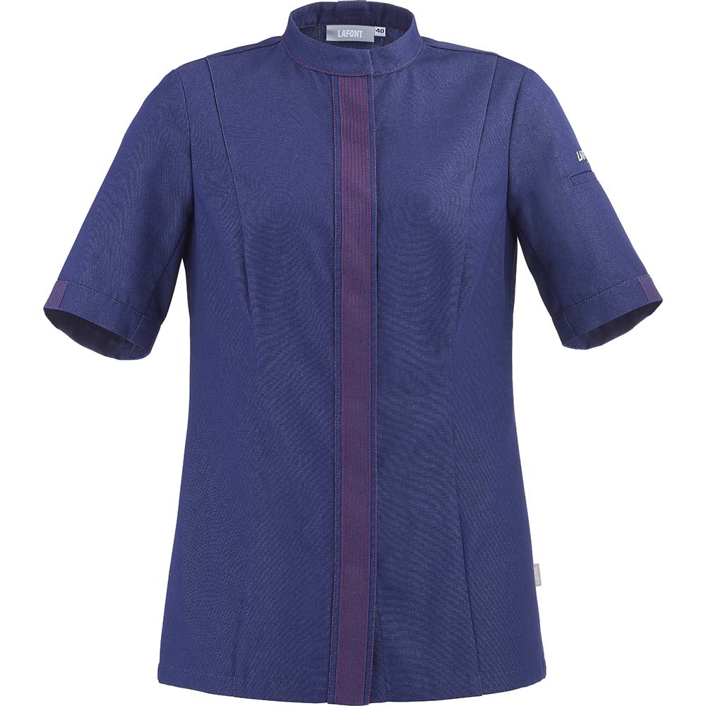 Essentials+ Damen Kochjacke FAVA kurzarm #PI nachhaltig Navy Gr. 42