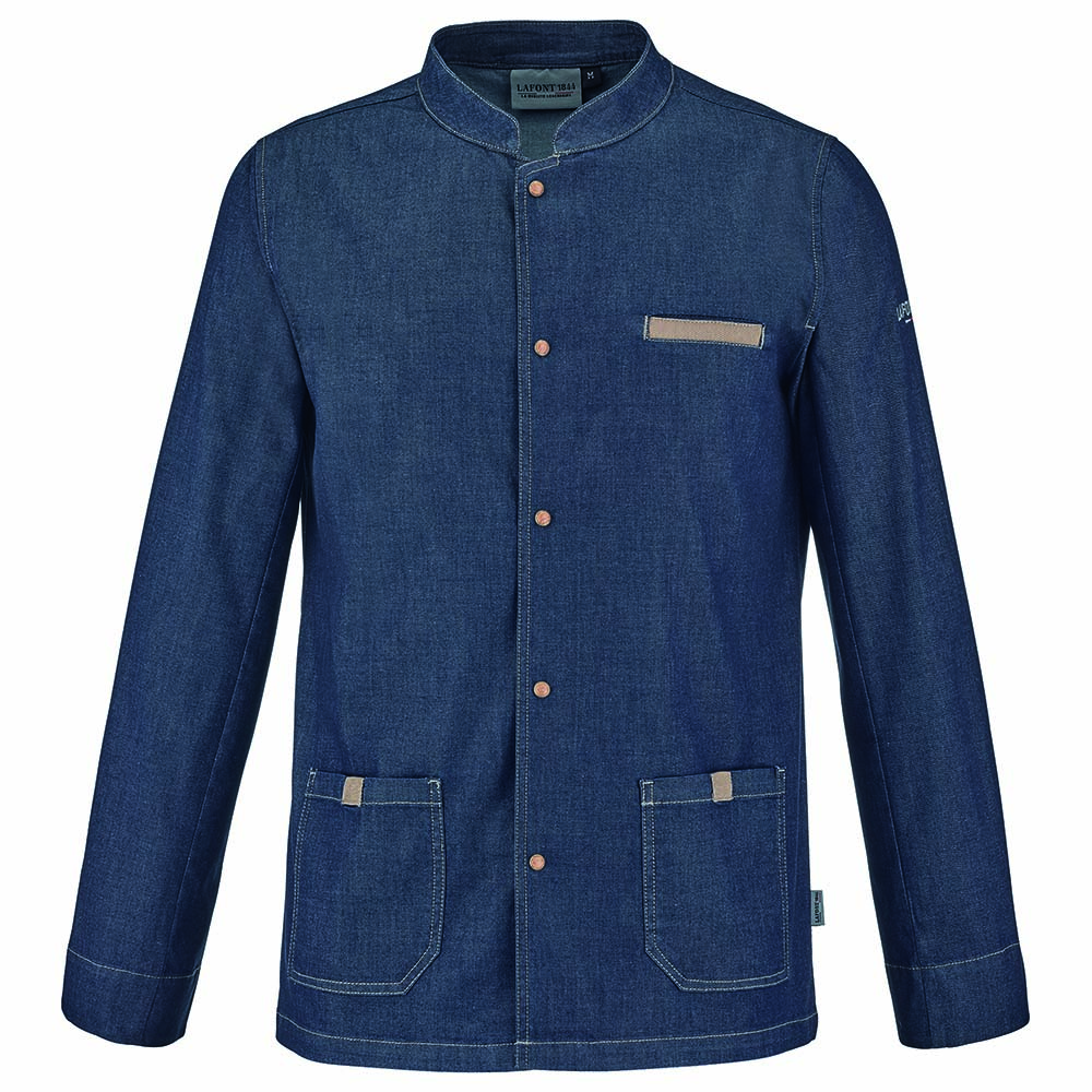 Héritage Herren Kochjacke MIRBEL Jeans Blau