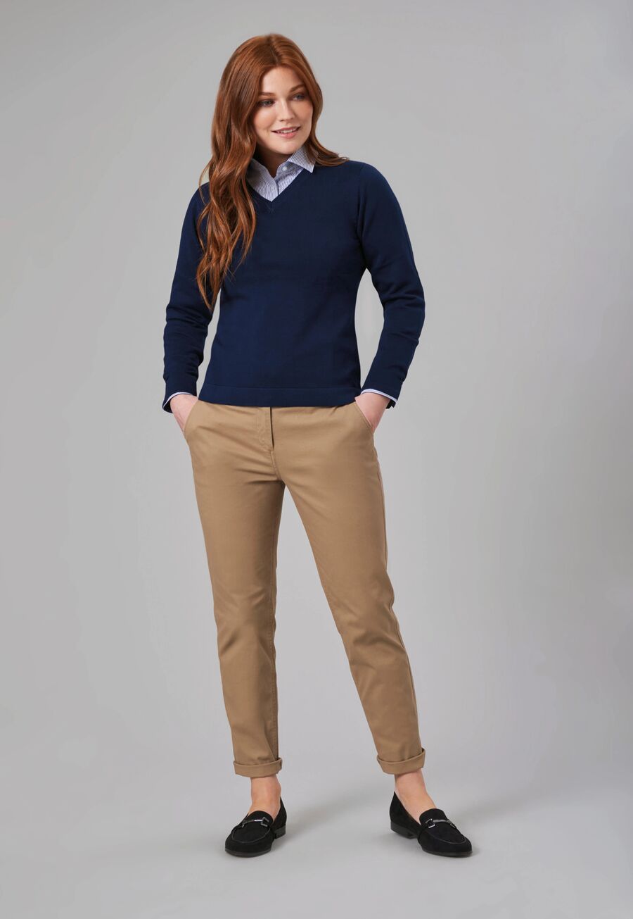 Damen Comfort Stretch-Chino LIBERTY Slim Fit