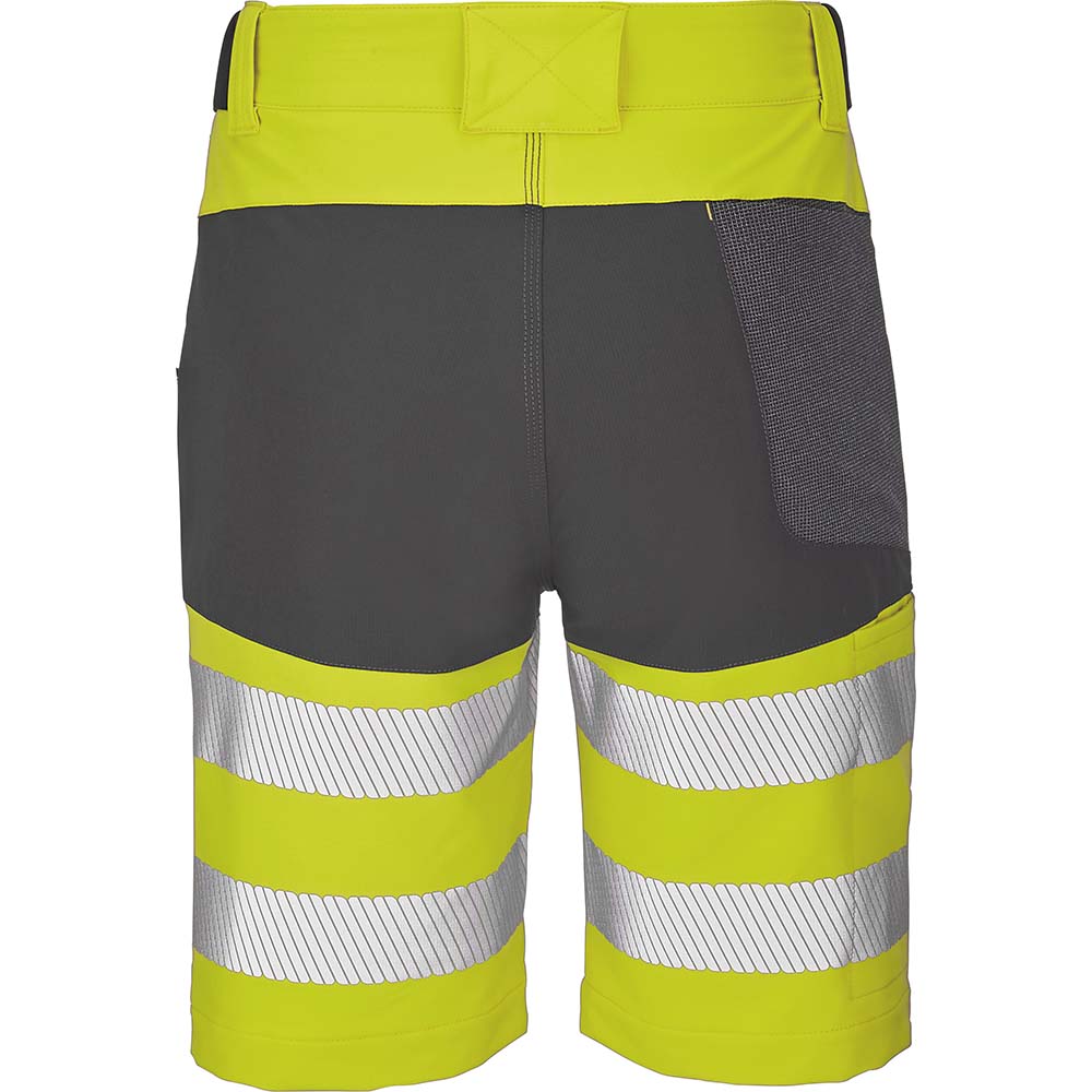 Essentials+ Unisex Bermuda Shorts LOOPING HV Gelb Fluo Dunkelgrau Gr. 54 (50FR)