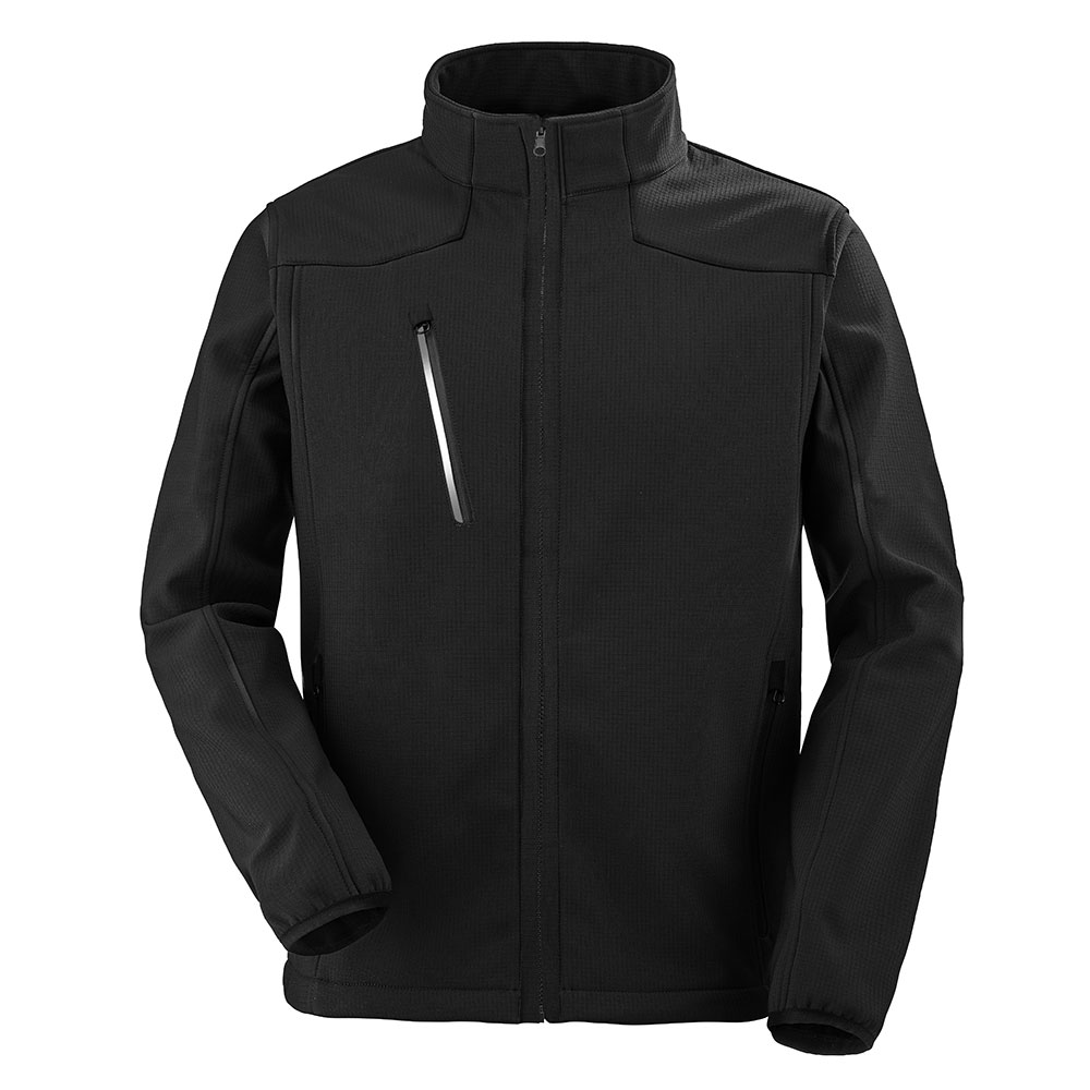 Essentials+ Unisex Softshelljacke TEREK Schwarz Gr. 2XL
